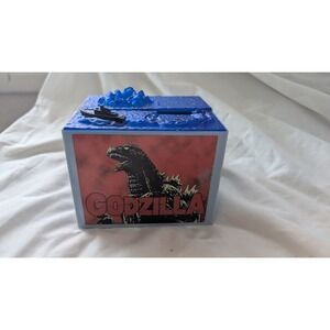 Godzilla Stealing Coin Bank Blue Ocean Mechanical Kaiju Money Box Toho Toy